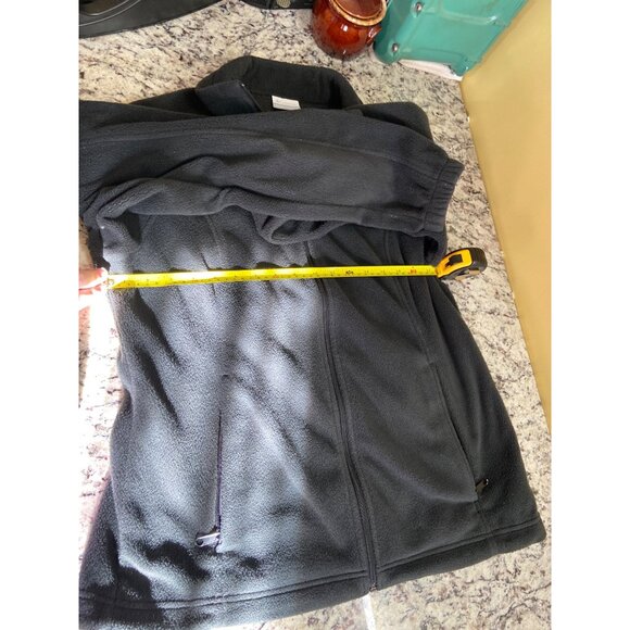 Columbia Womens Large Black Fleece Full-Zip Jacket Pockets Hiking - Picture 5 of 8